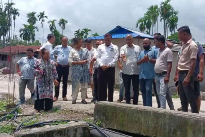 SMP representatives in Naxalbari on Thursday/The Telegraph