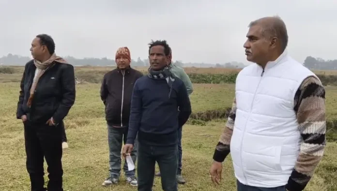 Local Representatives Visit Crematorium Site to Monitor Ongoing Work. Naxalbari, 31 December 2025.