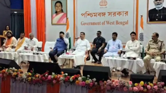Chief Minister Suvendu Adhikari chairs administrative meeting at Uttar Kanya. Wednesday, 20 May 2026.